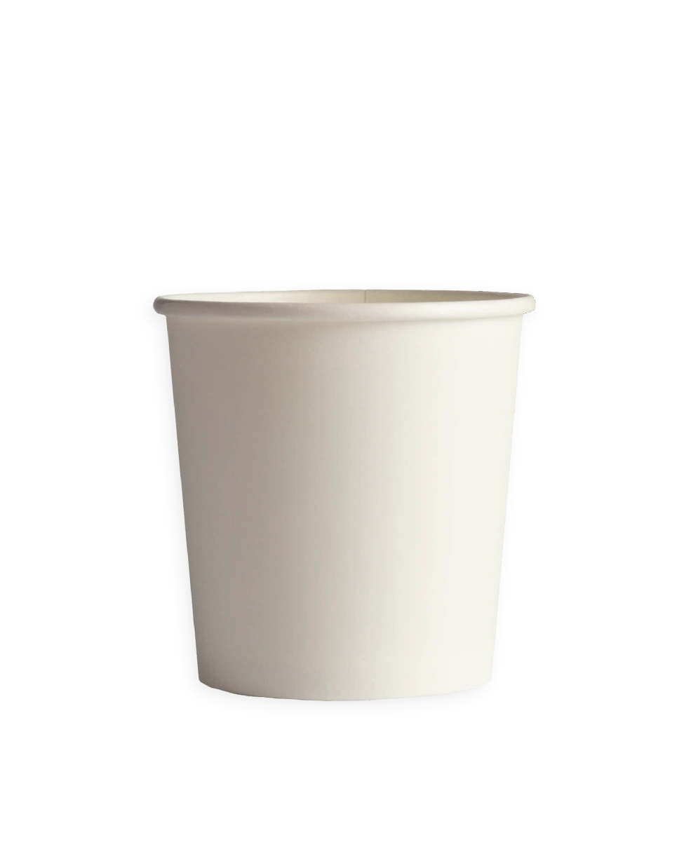 PAPP-EISBECHER | WEIß | UNBEDRUCKT | 330 ML